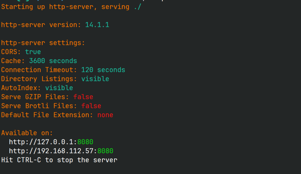 linux simple http server
 with nodejs