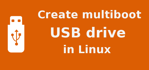 Create a multiboot USB in Linux