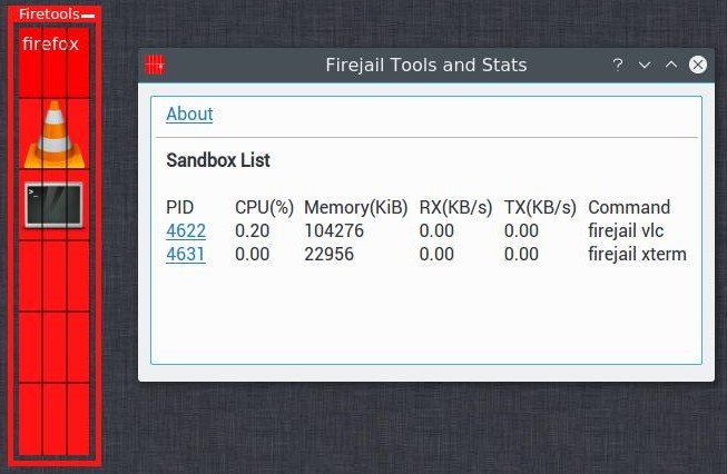 firefools to monitor firejail sandbox apps