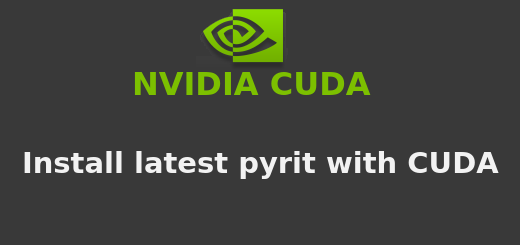 install latest pyrit with cuda in kali linux/debian