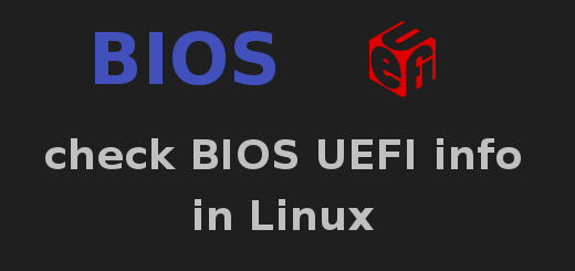 check BIOS UEFI info in linux
