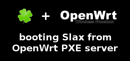 boot slax from openwrt pxe server