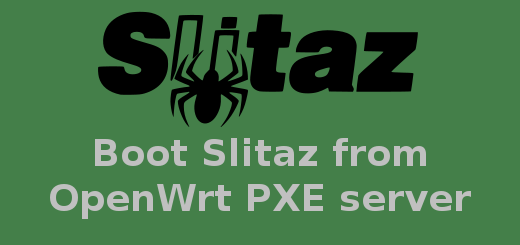 slitaz from openwrt pxe server