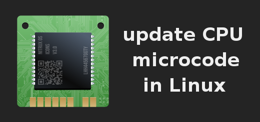 update CPU microcode in Linux