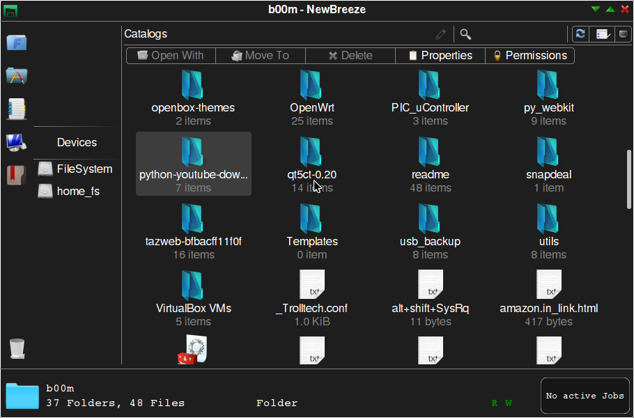 NewBreeze file manager Qt