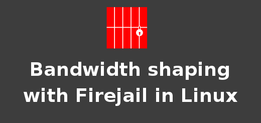 traffic bandwidth shaping with fireail in Linux