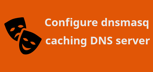 configure dnsmasq caching dns server in linux