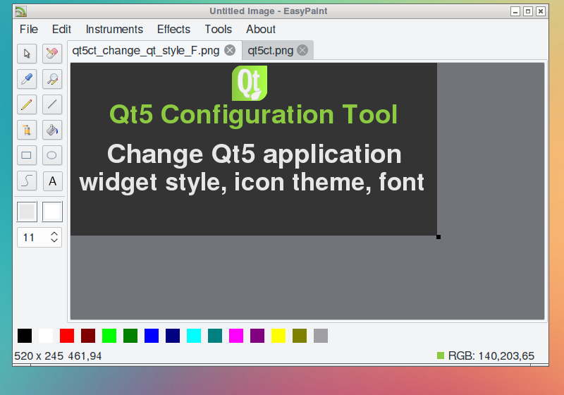 qt5 change theme icon