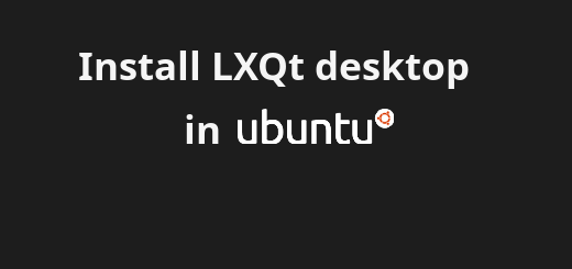 install lxqt ubuntu