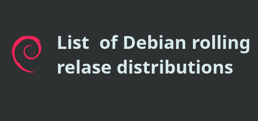 list of debian rolling release distributions