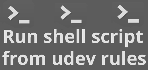 run shell script from udev rule