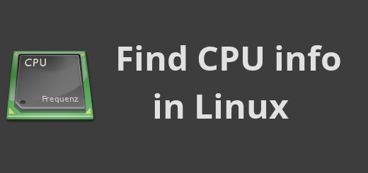 find cpu info linux