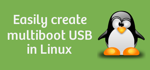create multiboot usb linux