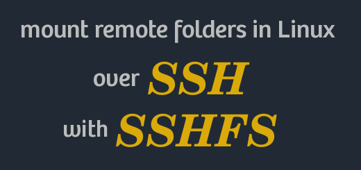 SSHFS mount remote folder linux