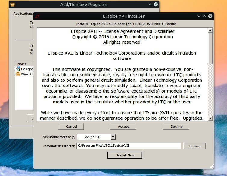 install ltspice linux