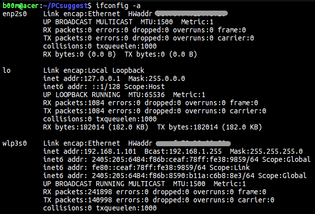 ifconfig basic linux commands