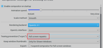 kwin fix linux screen tearing