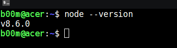 check ubuntu node js version