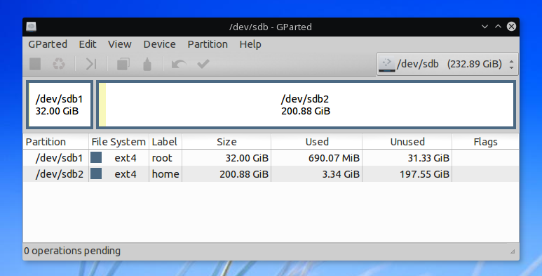 linux hdd to ssd cloning disk partition