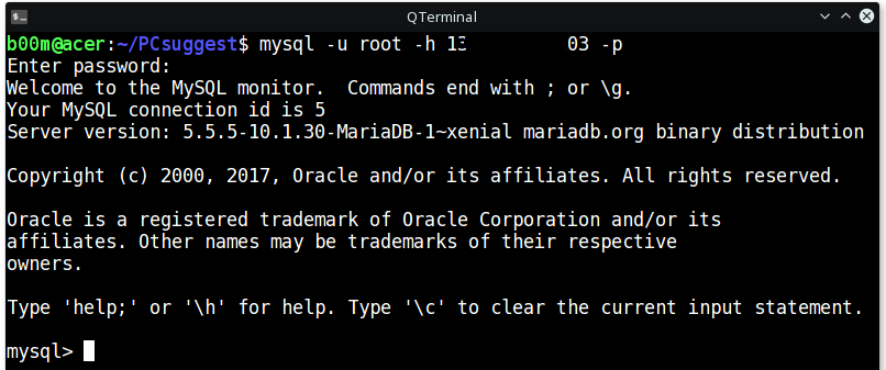 mysql allow remote connections