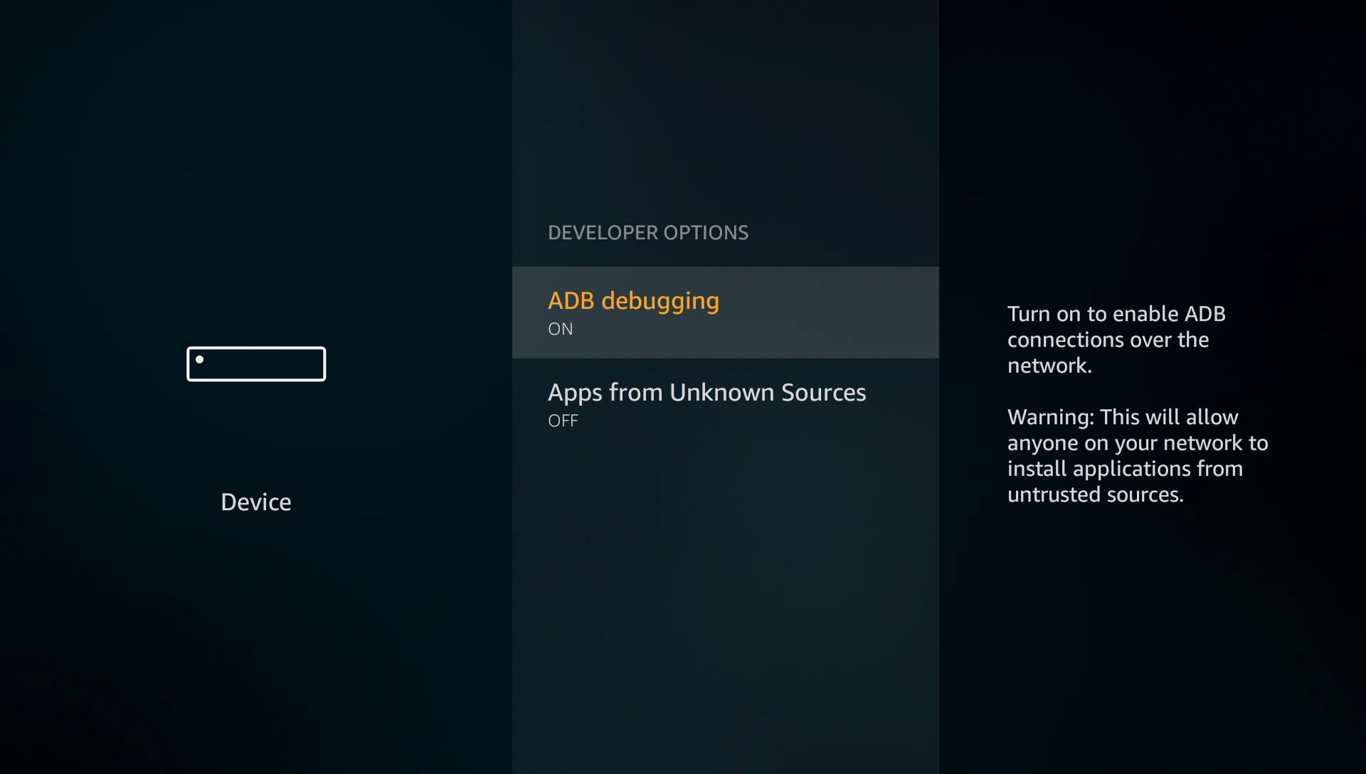 firestick enable adb