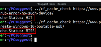 check cloudflare cache status command line