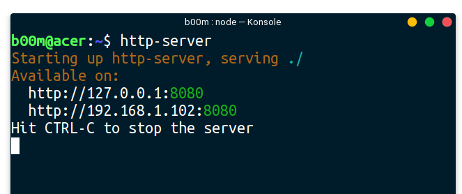 Nodejs http server