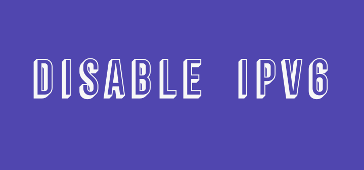 disable ipv6 localhost windows 10