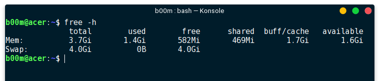 check memory usage linux